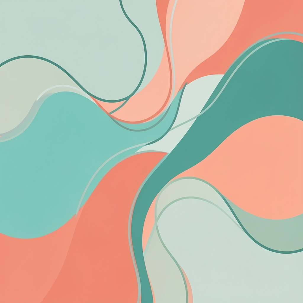 Abstract representation of emotional waves and inner balance